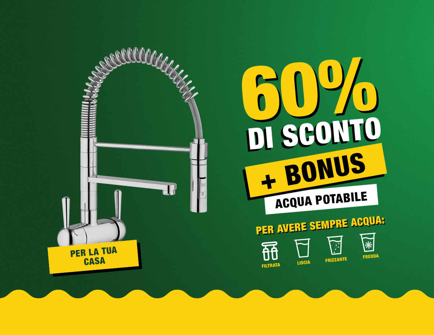erogatore d'acqua uso domestico