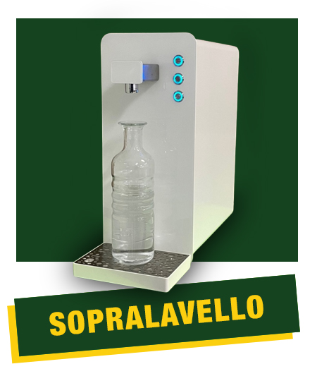 erogatore d'acqua sopralavello